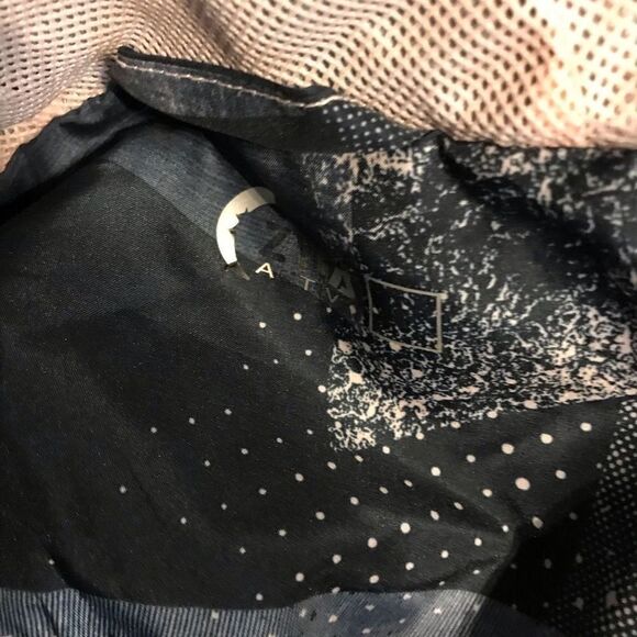 Zyia active Jacket pink blue Women’s SZ Small windbreaker zip hooded - Picture 6 of 6